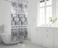 6900 Штора для ванной комнаты 180*200 CEMENTINE   Bacchetta