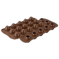 22.152.77.0165 Форма силиконовая 11*21см для приготовления конфет, льда  SILIKOMART, серия CHOCO SPIRAL