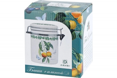 L2521151 Банка для хранения сыпучих продуктов 0,63л Dolomite, серия "Fruit Garden" 