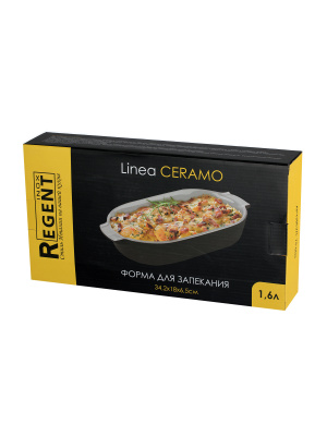 75-003 Форма для запекания 1,6л; 34,2х18х6,5см Linea CERAMO