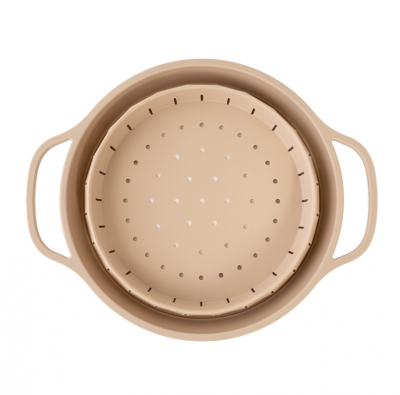 SS0000426 Дуршлаг складной силиконовый Smart Helper, d 25,5см  карамель