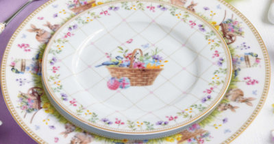 EL-R1337/SPBL Блюдо пасхальное для 6 яиц, 21 см, Easy Life, Spring Bloom, декор Цыплята и цветы 