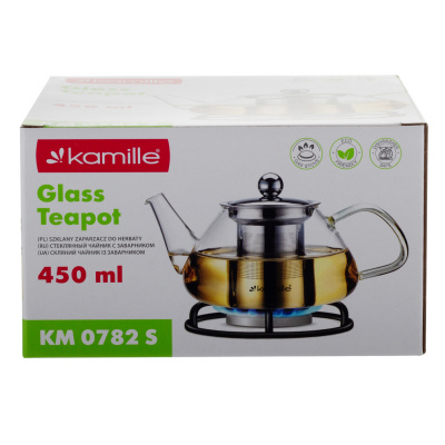 0782S Чайник заварочный 450мл со съемным ситечком, Kamille