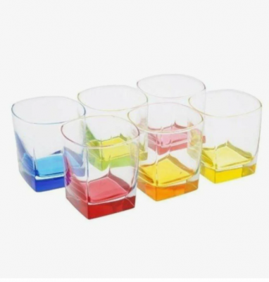 N0780 Стаканы низкие 330мл, набор 6 штук, LUMINARC, серия STERLING RAINBOW 