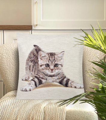 Игривый котенок Наволочка декоративная 45*45см   2500058